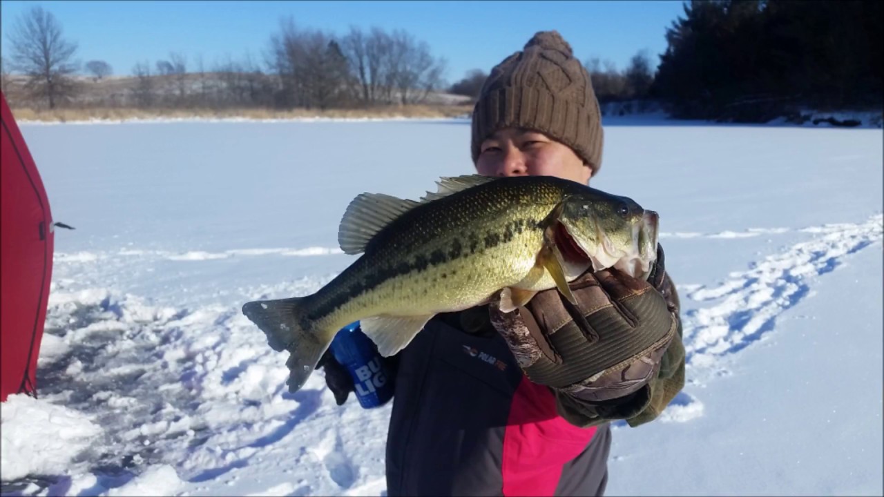 Iowa Ice fishing Feb 11th, 2018 YouTube