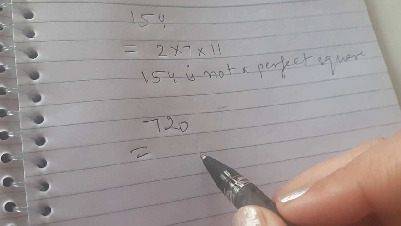 Checking By Prime Factorisation Whether A Given Number Is A Perfect square-root-of-2809-l-prime-factorization-method-youtube