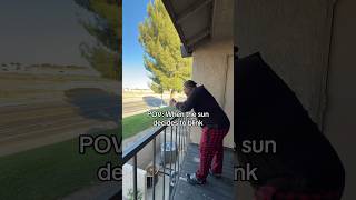 Is the sun blinking? 😭 #shorts #funny #comedy #trending #sun