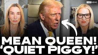Ihip News Trump Lashes Out On Reporter Over Epstein Question Quiet Piggy
