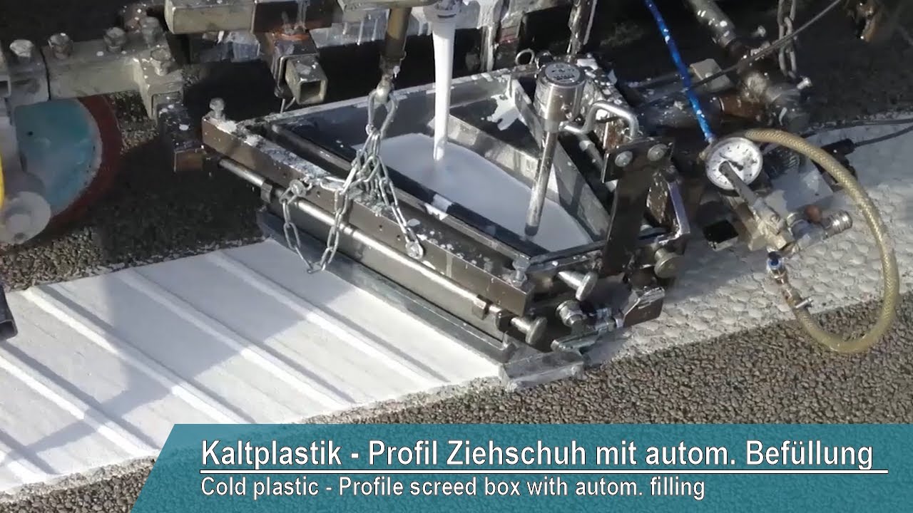 Cold plastic - Profile screed box with autom. filling (D08)