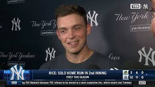 Ben Rice on his first HR of season