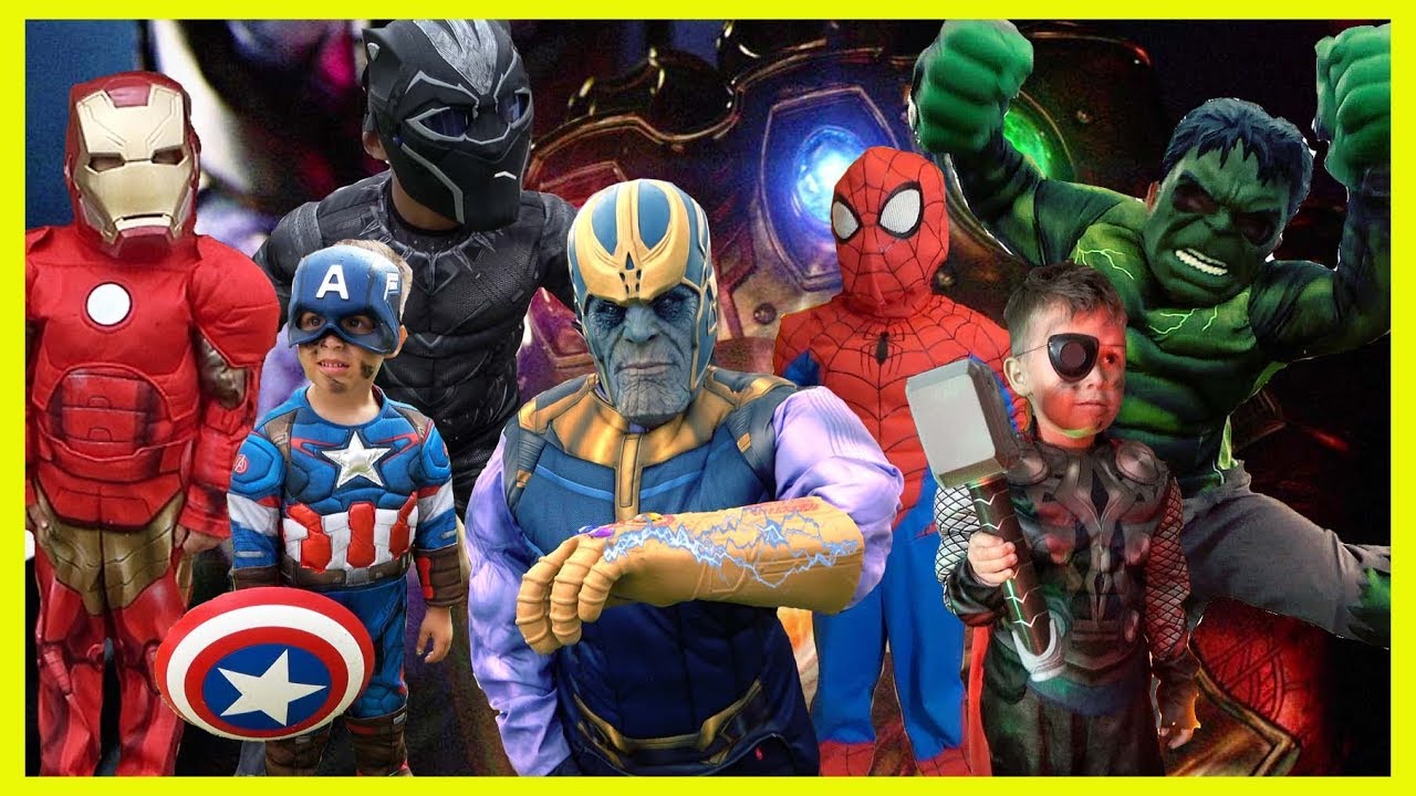 Pretend Play Avengers End Game part 1 pretend play | Deion's Playtime skits