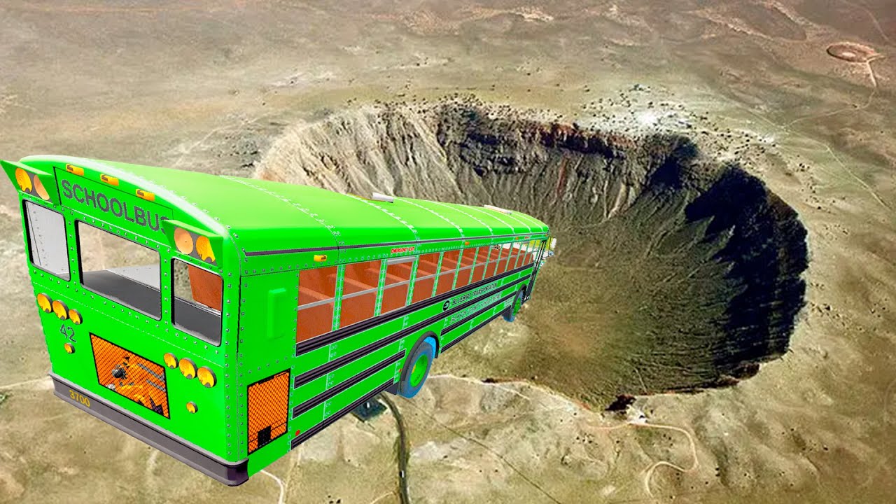 BeamNG Drive Top 50 Bus Crashes – School Bus Jumps & Yellow Bus Crash Compilation