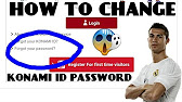How To Change Or Forget Your Konami Id Password Step By Step Pes Mobile Professional Youtube
