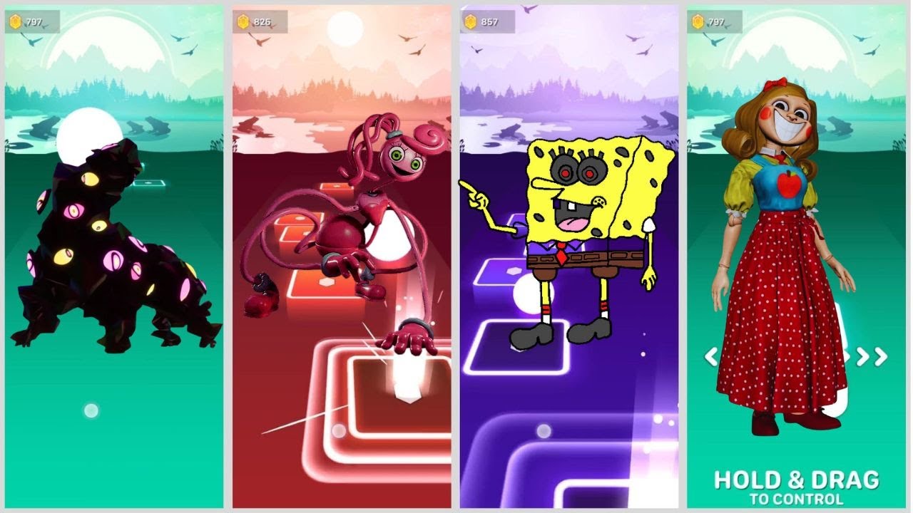 Pomni  VS Mommy long legs VS SpongeBob BodyBuilder VS Miss Delight animation