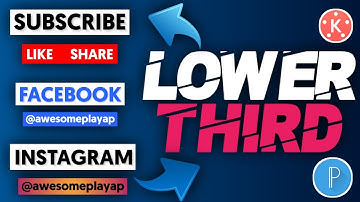 How To Make Lower Third On Android Using | Pixellab & Kinemaster #androidusing