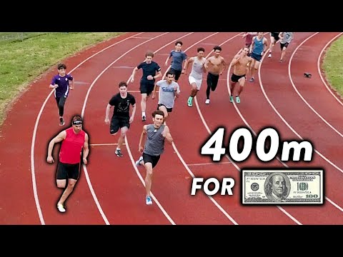 CRAZY 400m Race vs Subscribers, Winner Gets 0 Cash!