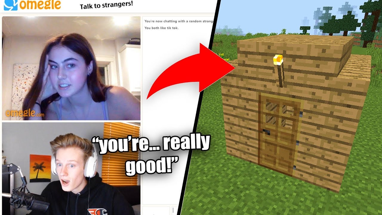 Я нашел НЕЗНАКОМЦЕВ на Omegle, чтобы построить дом в Minecraft за 5 минут...