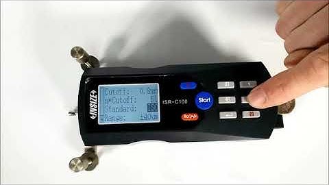 Insize ISR C100 Series Test Equipment Basic Operation