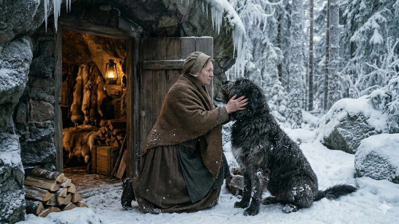 Expulsada antes del invierno, una viuda convirtió una cueva abandonada en refugio — entonces llegó l