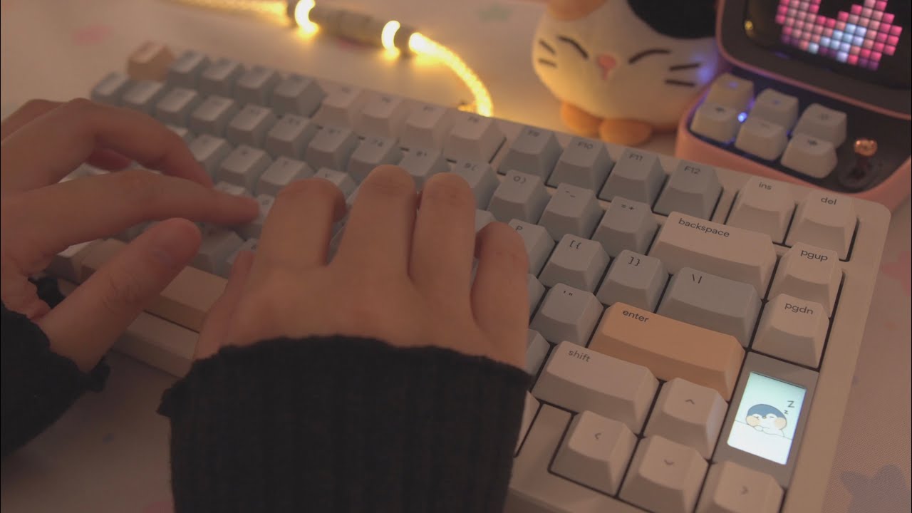 [Cozy ASMR] 30 min typing on soothing keyboards | for falling asleep, focus, relaxation