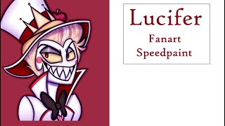 Lucifer L Hazbin Hotel Fanart - Speedpaint