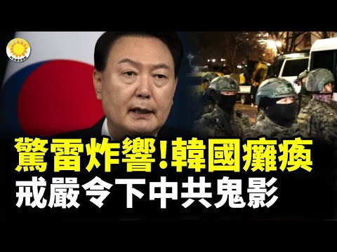 ? 惊雷炸响韩国瘫痪 戒严令下中共鬼影? 尹锡悦遭逼宫 戒严令惹大祸?韩国戒严令诡异 中共打鸡血藏内幕?尹锡悦面临弹劾 韩国将大变天【阿波罗网CT】