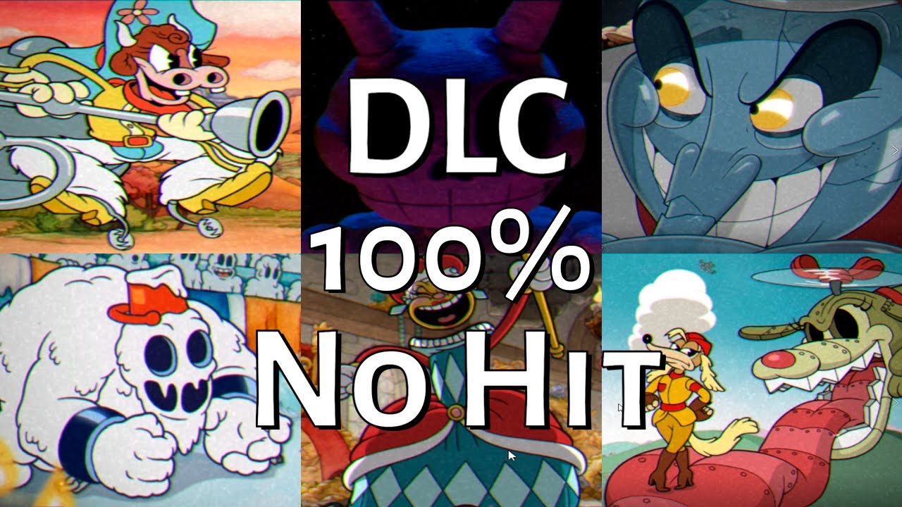 Cuphead DLC -100% No Hit Run. (Boss fights + Chess fights + Cursed relic quest)