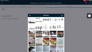 How to upload assignment in Schoology (iOS)