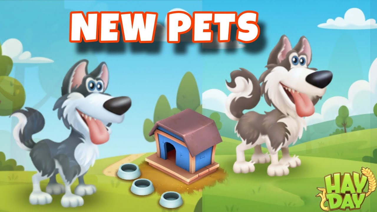 New pets in HayDay- Malamute & Husky | 