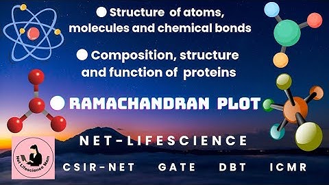 Structure atoms, molecules and chemical bonds | Proteins Structure | Ramachandran Plot | 📚 CSIR-NET