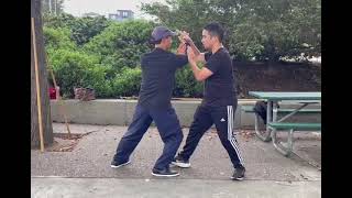 Push-Hand Patterns and Drills 推手訓練: Fixed Step 定歩 (合步), Part 4 of 5 - Double Hands 雙手