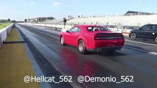 Dodge demon shatters rear end