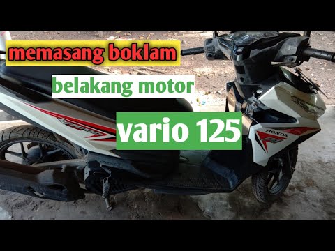  Cara  memasang boklam belakang motor  vario  125 YouTube