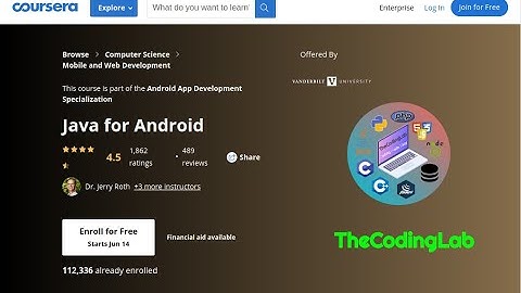 Coursera Java For Android