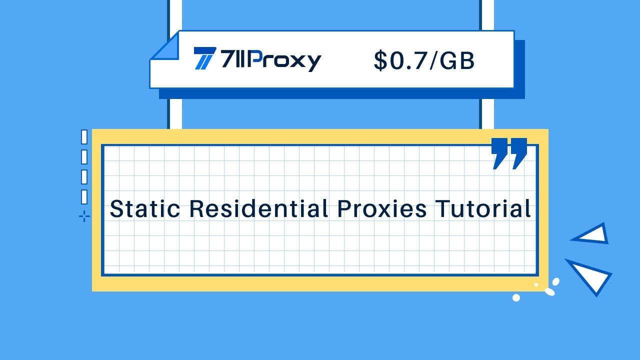 How to use 711Proxy for static residential？ - YouTube