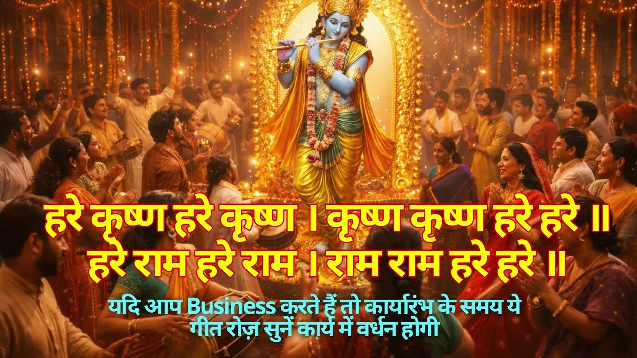 हरे कृष्ण हरे कृष्ण | Hare Krishna | Powerful Krishna Bhajan #krishnabhajan