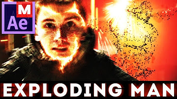 EXPLODING MAN into sparks and particles - Trapcode Particular: After Effects Tutorial