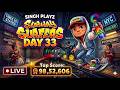 Subway Surfers Live Gameplay Day- 33 | Singh Playz is Live #shortslive #subwaysurfers #shorts #live