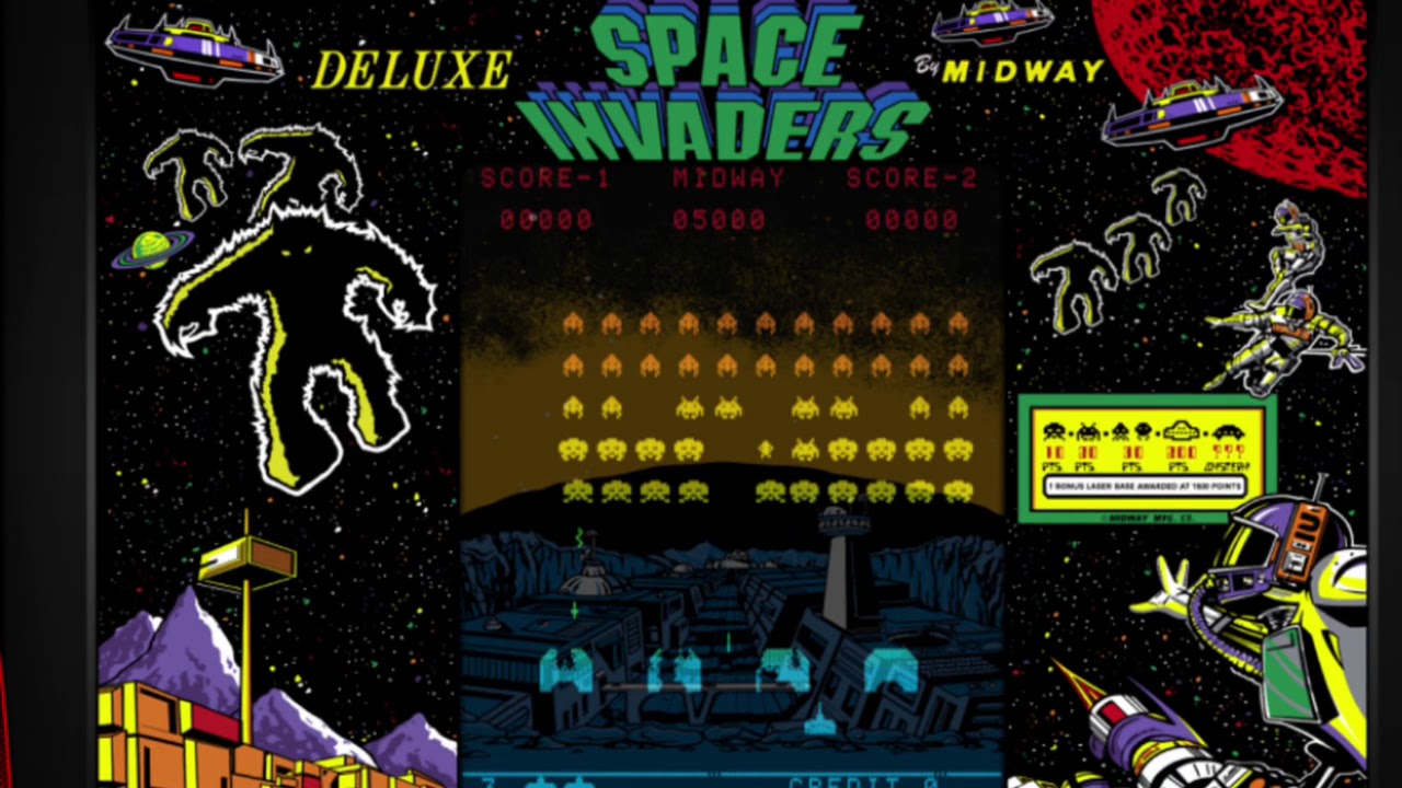 Space Invaders Deluxe Gameplay @ Ottumwa’s Old School Pinball & Arcade