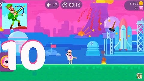 Bowmasters - Gameplay Walkthrough Part 10 - Birds Hunt (iOS)