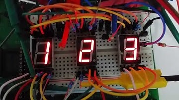 Driving Triple 7 Seg Display using Multiplexing - 16F877A