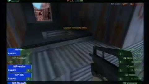 [WCG 2006 Grand Final - Counter-Strike Single Elimination - Map1]  Team3D(USA) vs NiP(SWE)
