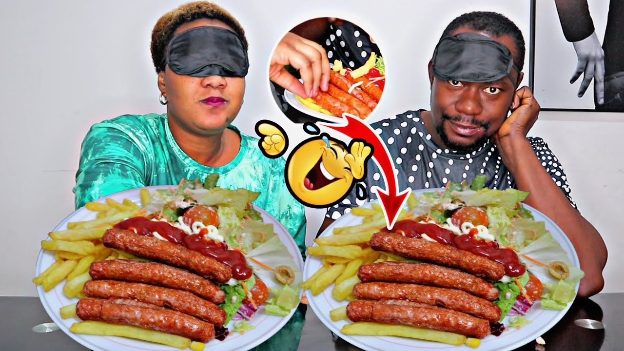 I CAUGHT HER IN THE ACT PRANK, FRIES WITH SAUSAGES AND SALAD MUKBANG