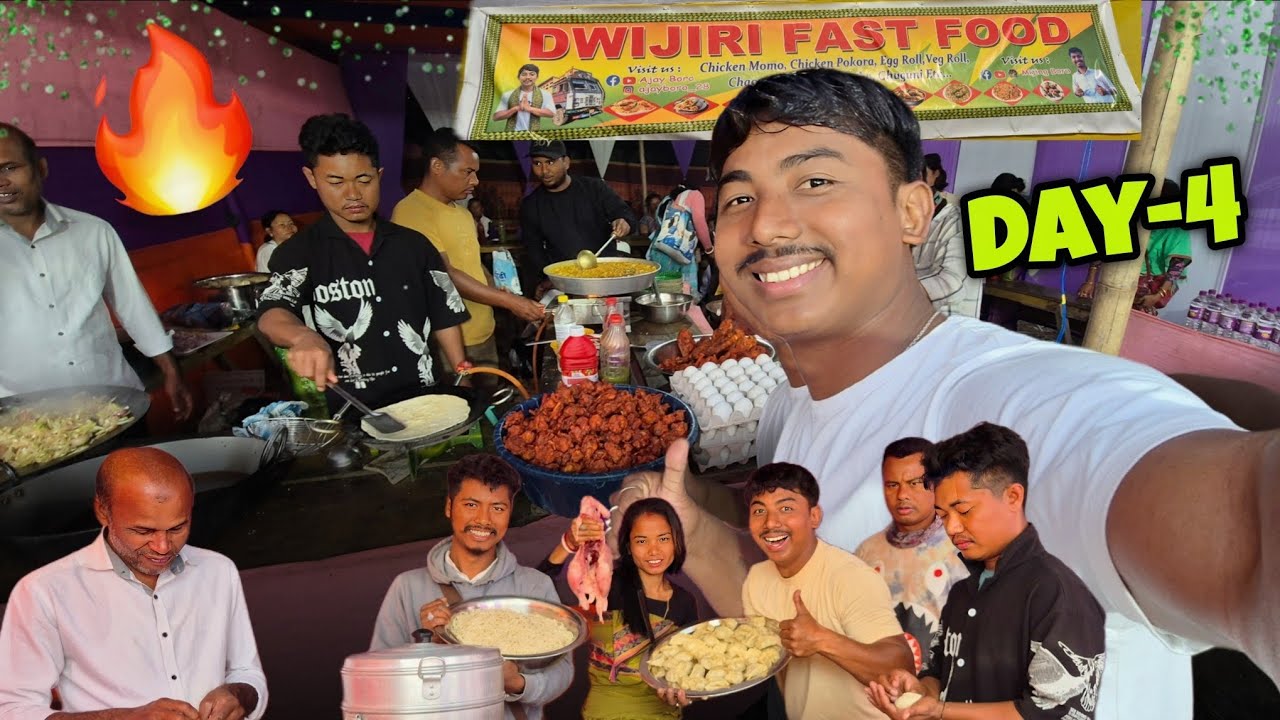 Fast Food Dukan 🔥 Day-4 😅🥰 Dwijiri Festival @AjayBoro28 