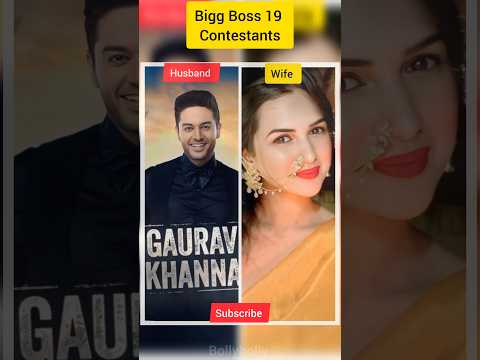 Big Boss 19 Contestants Husband And Wife Husbandwife Shorts Youtubeshorts Biggboss 