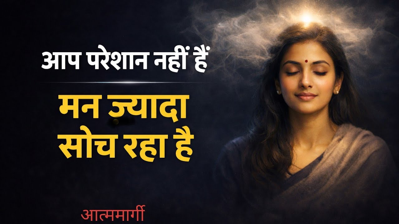 आप परेशान नहीं हैं,आपका मन ज़्यादा सोच रहा है@Atmamargi 