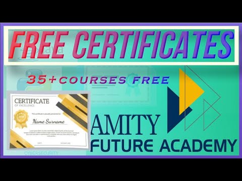 free courses online with certificates 2020 [Java] [python] How to get 100% FREE Amity future acadmy