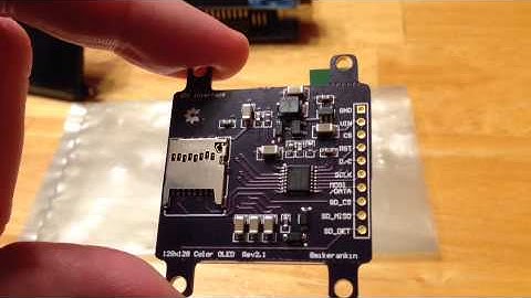 Color Oled Display With microSD