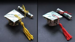 FULL TUTORIAL | My Money GRADUATION CAP with tassel and DIPLOMA | Origami Dollar DIY by NProkuda
