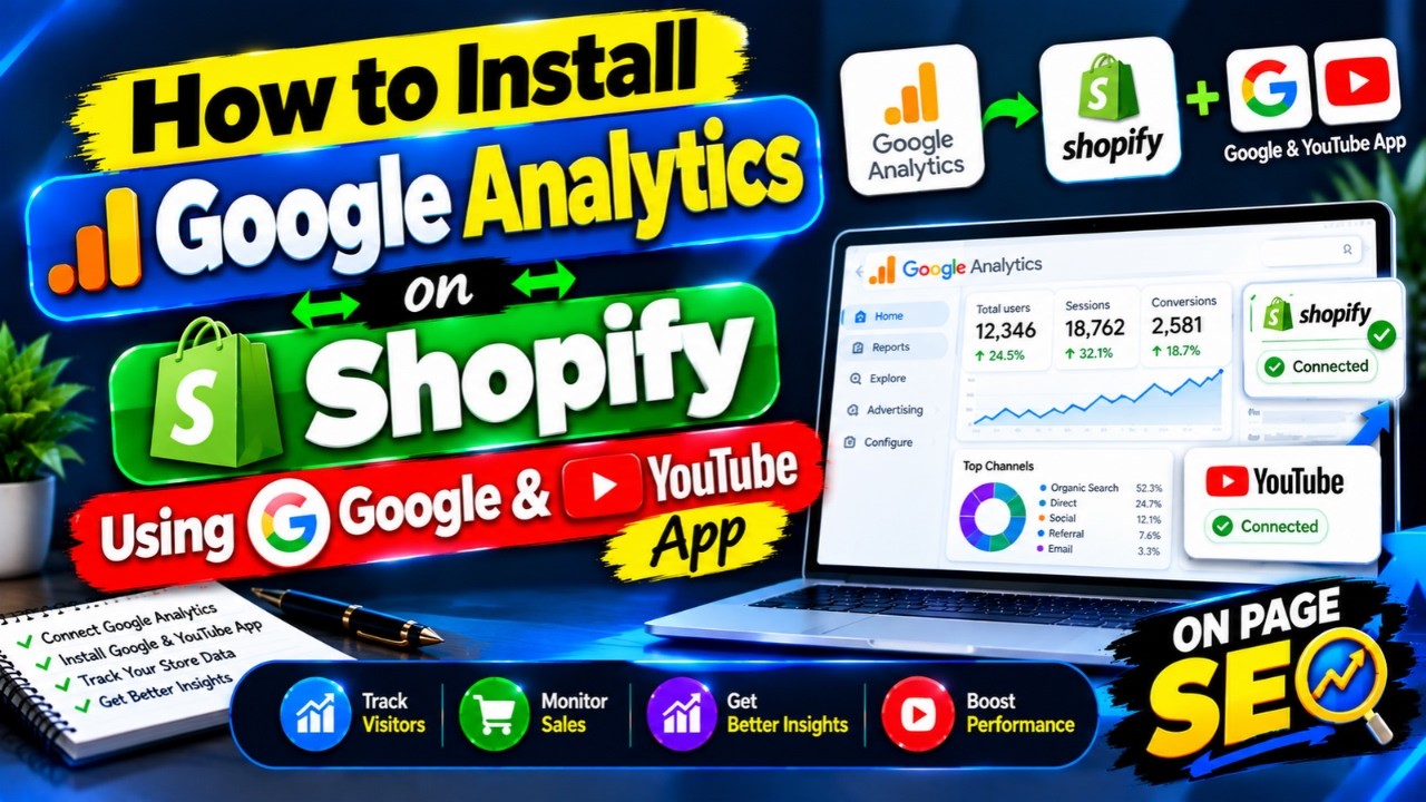 How to Install Google Analytics on Shopify Using Google & YouTube App ...