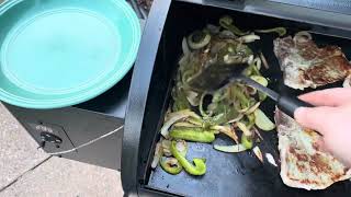 Traeger Tailgater BBQ Hack Cooking On The Griddle/Flat Top.
