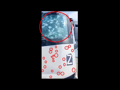 Aftermath Of 182 000 Tungsten Fragments (M30A1 GMLRS) On Russian Supply Truck Convoy