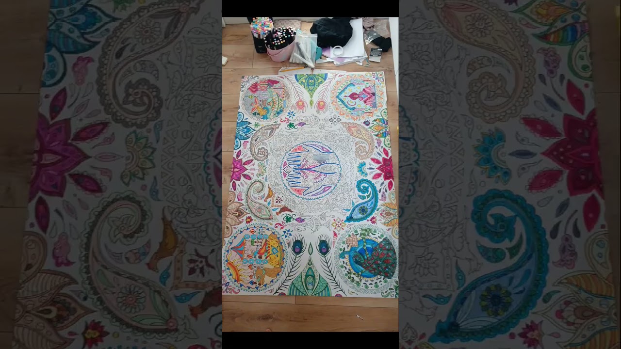 This project took me so LONG!! The mandala is over 3feet long 