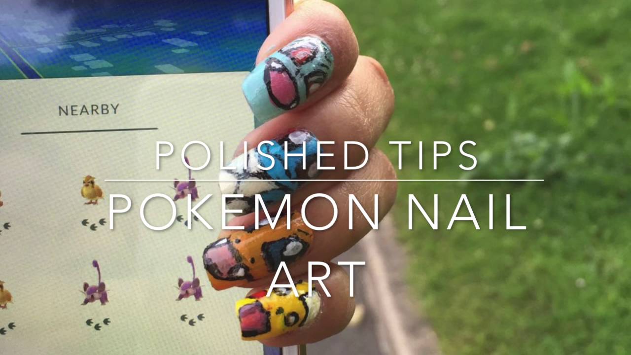 Pokémon GO Nail Art - Polished Tips