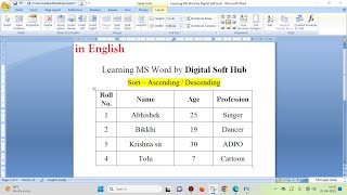 How To Sort Lists in Microsoft Word - YouTube | Video in English