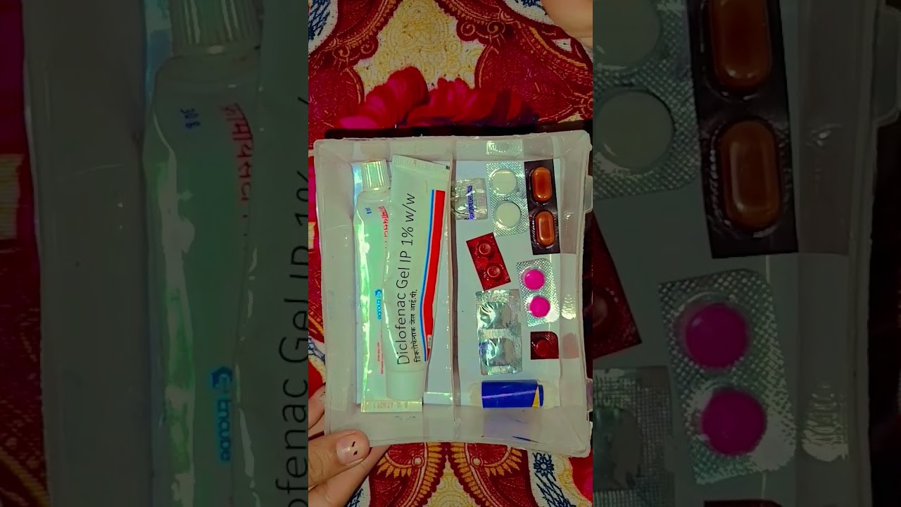 Making first aid box at home 