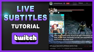 How to add live subtitles (closed captions) to a Twitch Live Stream