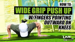 How To Do A SIDE TO SIDE PUSH UP ON KNEES | Exercise Demonstration Video and Guide
